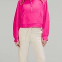 Lululemon  Oversized Sonic Pink Funnel-Neck Scuba Half Zip Photo 5