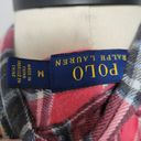 Polo  Ralph Lauren coral plaid linen blend button down size medium Photo 5