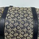 CELINE Vintage  Navy Triomphe Macadam Boston Bag Photo 11