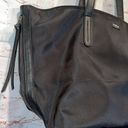 Botkier  Black Nylon Tote Weekender Bag Zipper Travel Carry On Zipper Detail Photo 2