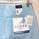 Guess NWT 100% Cotton Blue & White Striped High Rise Straight Leg Jeans Photo 6