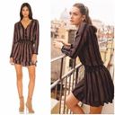 Rails  Jasmine Metallic Striped Blouson Dress  Size Medium New with Tags Photo 1