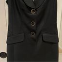 Ted Baker RARE  Little Black Dress Suiting Dress Button Front Photo 1