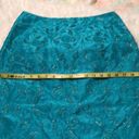 Chetta B  beaded, silk pencil skirt blue size 6 Photo 9