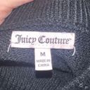 Juicy Couture  Women’s Black Mock Neck Embellished Sweater Size M Photo 3