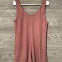 Kori  Womens medium sweater knit button romper mauve color Photo 5