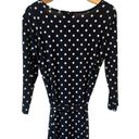 Nina Leonard  NYC Sheath Dress Women's XL Navy/Ivory Polka Dot 3/4 Sleeve NEW Photo 9