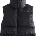 Cropped Puffer Vest Black Size M Photo 0