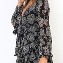 Relipop NEW Jumpsuit Floral Print V Neck Double Layer Ruffle Romper L Photo 1