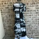 Caution to the Wind  Dress Small Black White Tie Dye Hi Low Hemline Boho … Photo 7