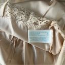 Vintage Cami Slip Dress Nightgown Lace Trim Champagne Mini Midi Length XS/S Photo 4