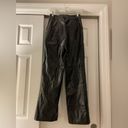 Amazon  - High Waisted Straight Leg Faux Leather Pants, Black, Size S, NWT Photo 7