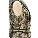 Krass&co Women’s Montana  Brown/black Faux Fur Button Vest Photo 3