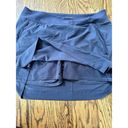 Athleta Women's  Soho Skort Blue Zip Pockets Jupe Short Skort Size 14 Golf EUC Photo 3