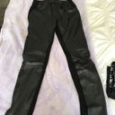 BCBGMAXAZRIA Black Faux Leather Legging Photo 0