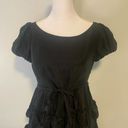 Juicy Couture  black ruffle short sleeve a-line dress size 0 Photo 3