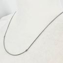 Bundle of 2 Necklaces Silver Curved Bar & Fluted Pendant Photo 9