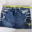 Juicy Couture Bleach Dye Mini Mini Denim Jean Skirt Size 24 Photo 12