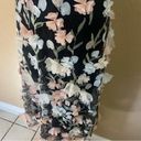 Lulus NWOT  Elite Cutie Black Mesh 3D Floral Embroidered Midi Dress Photo 9