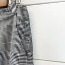 Ralph Lauren  Black Label Pencil Skirt Glen Plaid Black White Wool Silk Women 2 Photo 4