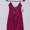 SO NWT strapless hot pink velvet v wire mini dress lined New Years Eve Valentines Photo 0