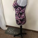 White House | Black Market  purple and black lace spaghetti strap tank top size XS​ Photo 3