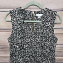 Calvin Klein Black Animal Print Queen Anne Womens Knee-Length Dress Size 10 Photo 1