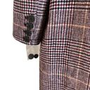 Free People  Menswear Hailey Wool Coat in Burgundy Houndstooth Check Size S NWOT Photo 7