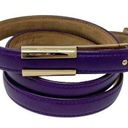 Salvatore Ferragamo  Purple Leather Slide & Post Belt size 95cm Large L/XL Photo 0