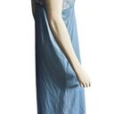 Frederick's of Hollywood 80’s Sky Blue Frederick’s of Hollywood Lace Lingerie Slip Maxi Dress  Sz Small Photo 4