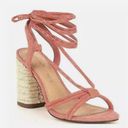 Gibson Latimer  women’s Peach Strappy Suede 3.5” Sandals Shoes Heels New Sz 10 Photo 0