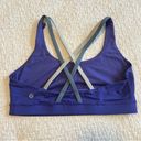 Lululemon  Women’s Purple Strappy Energy Sports Bra 10 Photo 4