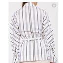 Ganni  NWT White Stripe Button Down Blouse Photo 1