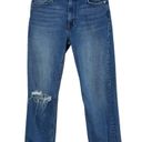 Hudson Jeans Size 27 Blair High Rise Ankle Cropped Straight Distressed Raw Hem Photo 1