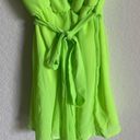 Revamped  Wrap Front Neon Green Romper Size S Photo 4