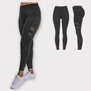 Macy's Pocket Black Activewear Leggings | Medium Photo 2