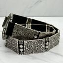 Chico's  Vintage Studded Silver Tone Stretch Belt Size Small S Medium M Womens Photo 2