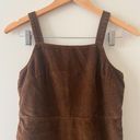 American Eagle  Brown Corduroy Overalls Babydoll Mini Dress Size XS Photo 1