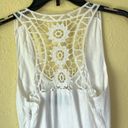 Cynthia Rowley White Linen Lace Back Sleeveless Dress 6 Photo 6