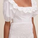 ASTR NEW  Patina Puff Sleeve Lace Mini Dress in White Photo 1