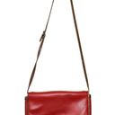 Liz Claiborne Vintage 80s  Signature Crossbody Shoulder Bag Maroon Red Logo Purse Photo 2