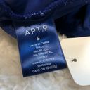 Apt. 9 🆕  twist front padded push up halter bikini navy blue tie neck Photo 5