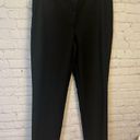 Talbots  Dressy Minimalist straight leg black pants, size 8, cotton, stretch Photo 6