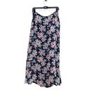 Ralph Lauren Lauren  Palm Beach Navy Floral Cottagecore Maxi Skirt NWT 10 Photo 1