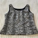 Kasper  Animal Print Lined Tank Top with Side Zip Size 12 Photo 1