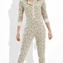 American Eagle  WOMENS WAFFLE ONE PIECE SLEEPWEAR LONG SLEEVE RELAXED FIT NWT Photo 0