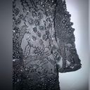 Oleg Cassini Vintage  black tie beaded cocktail dress size 8 Photo 2