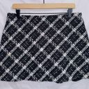 ZARA  Black White Tweed Low Rise Mini Skirt size XL Photo 0