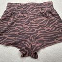 Grayson Threads : Brown Zebra High Rise Lounge Shorts Photo 1