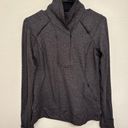 Lululemon  Think Fast Pullover size 10 Black Heathered Herringbone Photo 6